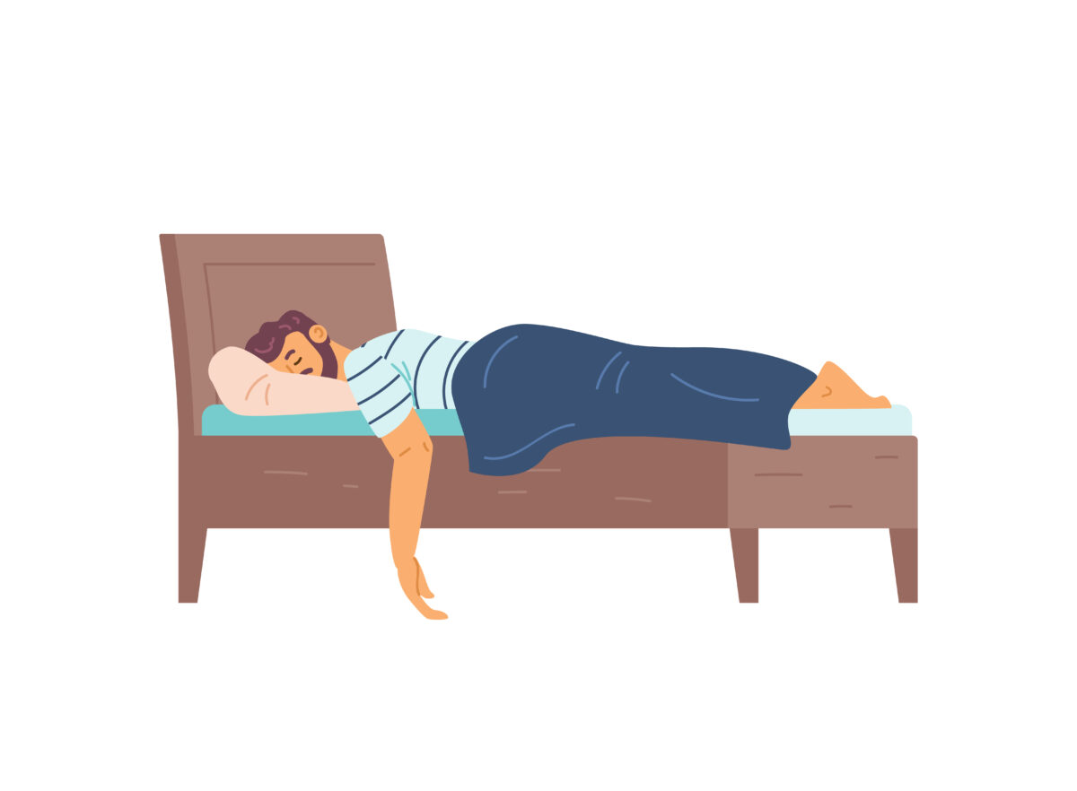 dibujo de persona durmiendo