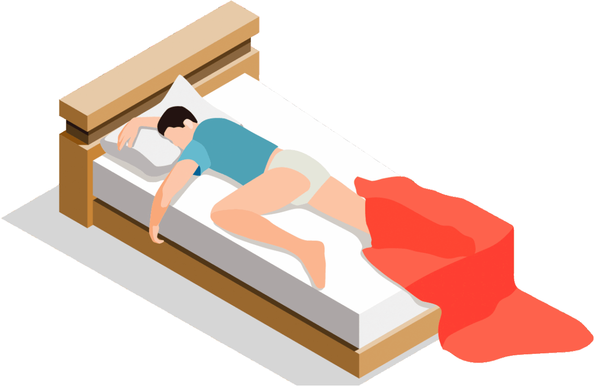 imagen de persona en cama