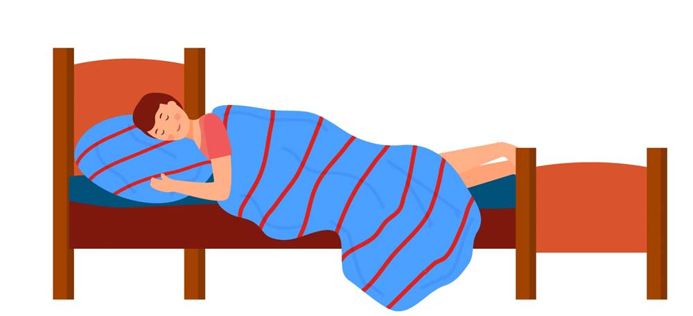 imagen de persona durmiendo comodamente